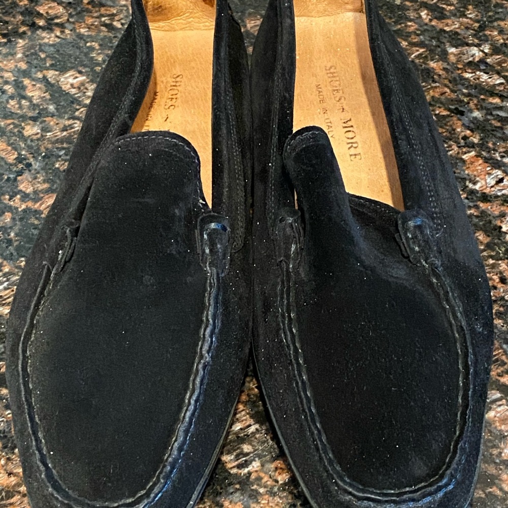 Black Suede Loafers in excellent condition